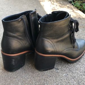 Naturalizer Black Combat Boots